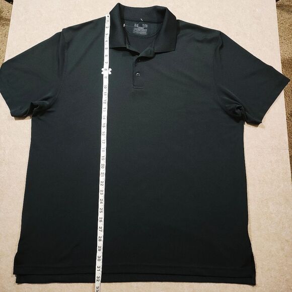 Under Armour Men's Black Polo Golf Short Sleeve Shirt #5 - Picture 4 of 7